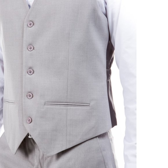 ZeGarie Tailored Fit Suit Separates Vest, Grey (Tailored to Move and Flex) - Picture 3 of 4